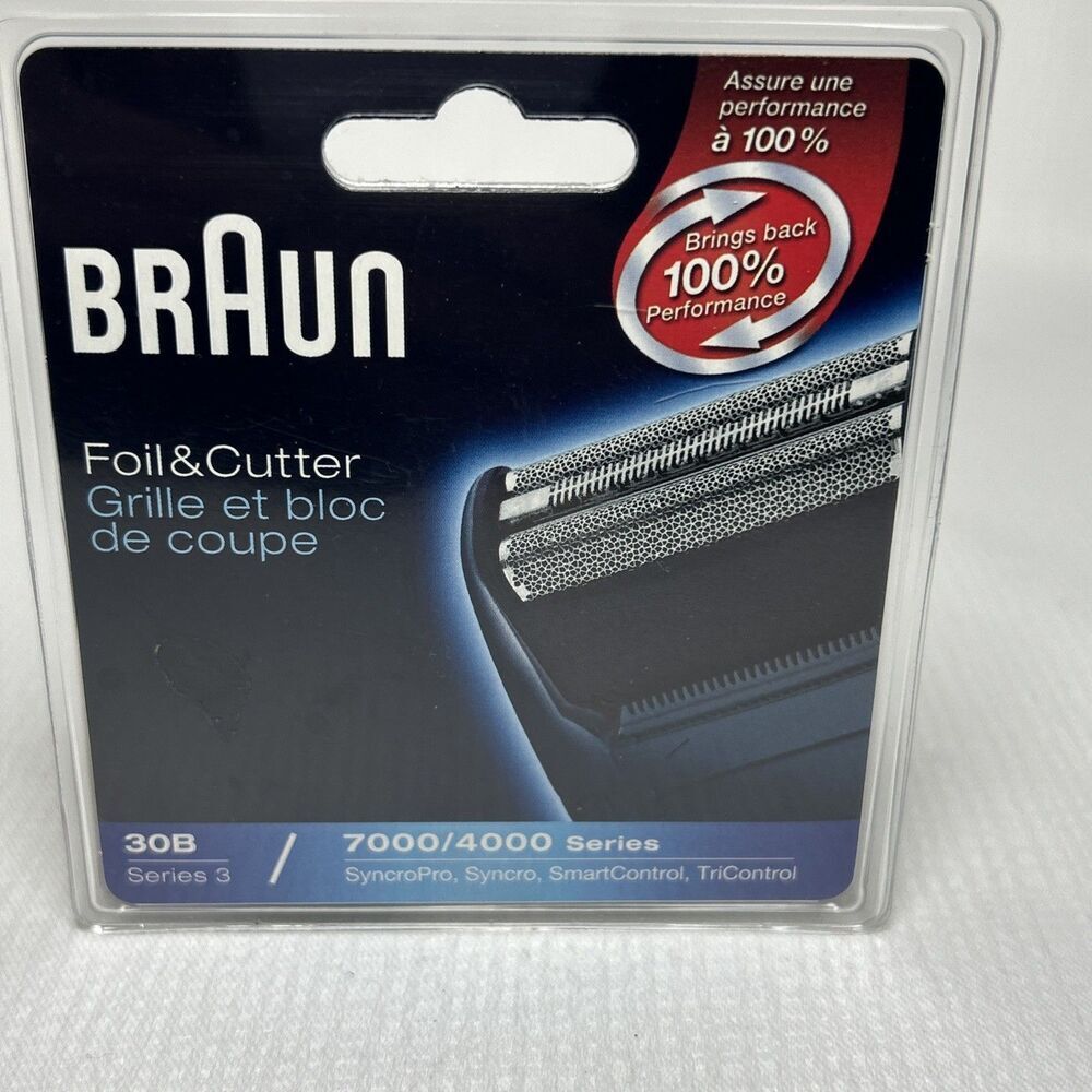 NIB ORIGINAL BRAUN 7000/4000 SYNCRO SERIES 3 Shaver FOIL+CUTTER 30B